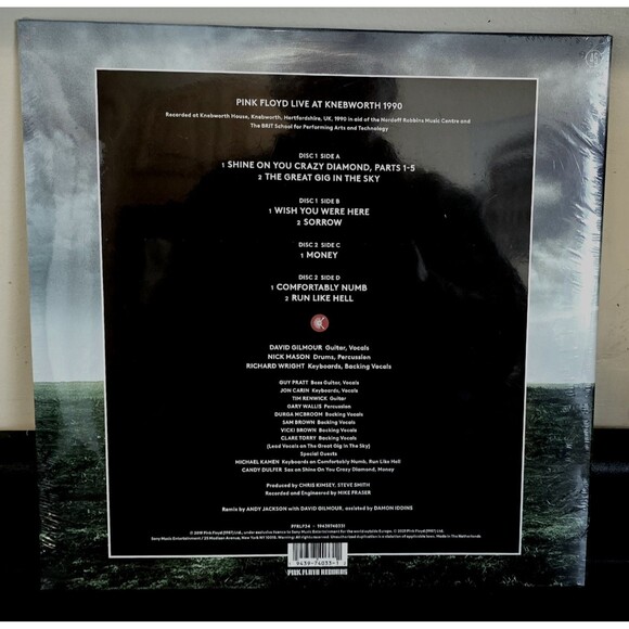 SEALED PINK FLOYD LIVE AT KNEBWORTH 1990 Limited Edition 2 LPs 45 RPM & BOOKLET - Picture 2 of 2